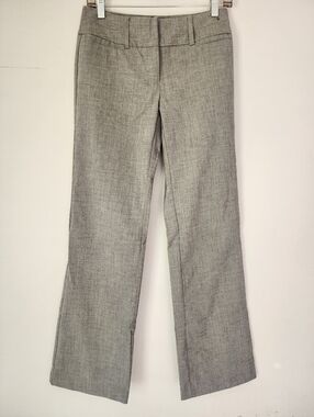 New York & Company 7th Avenue Grey Straight Leg Trousers - 0 Average